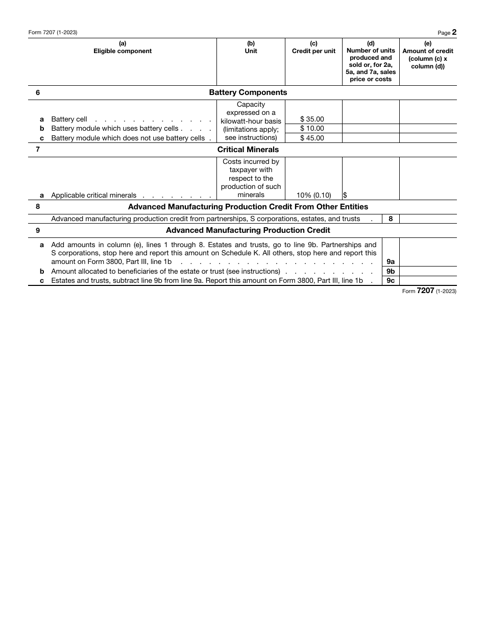 IRS Form 7207 - Fill Out, Sign Online and Download Fillable PDF ...