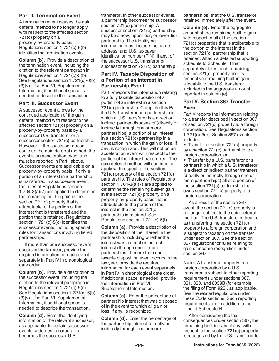 Instructions for Form 8865 Return of U.S. Persons With Respect to Certain Foreign Partnerships, Page 14