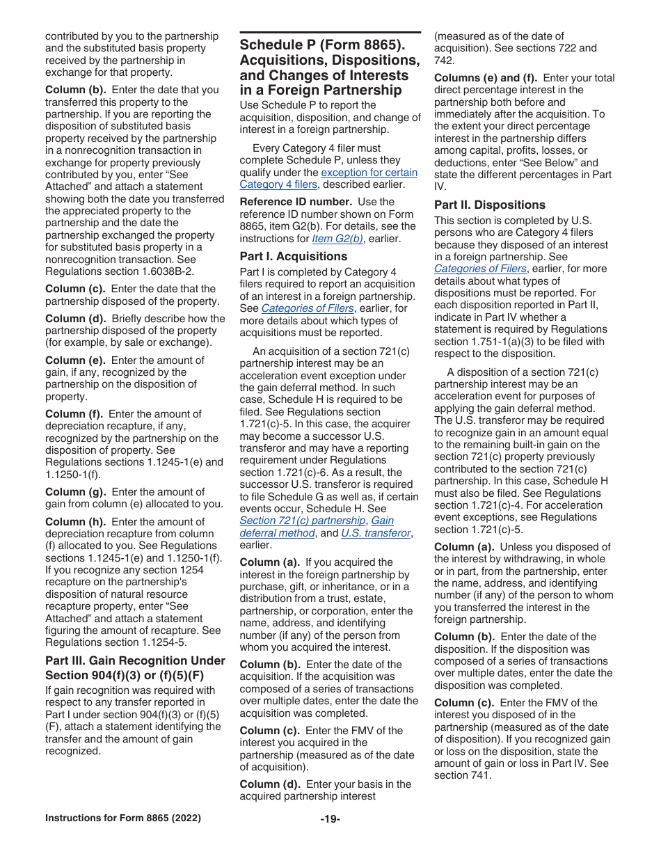 Instructions for Form 8865 Return of U.S. Persons With Respect to Certain Foreign Partnerships, Page 19
