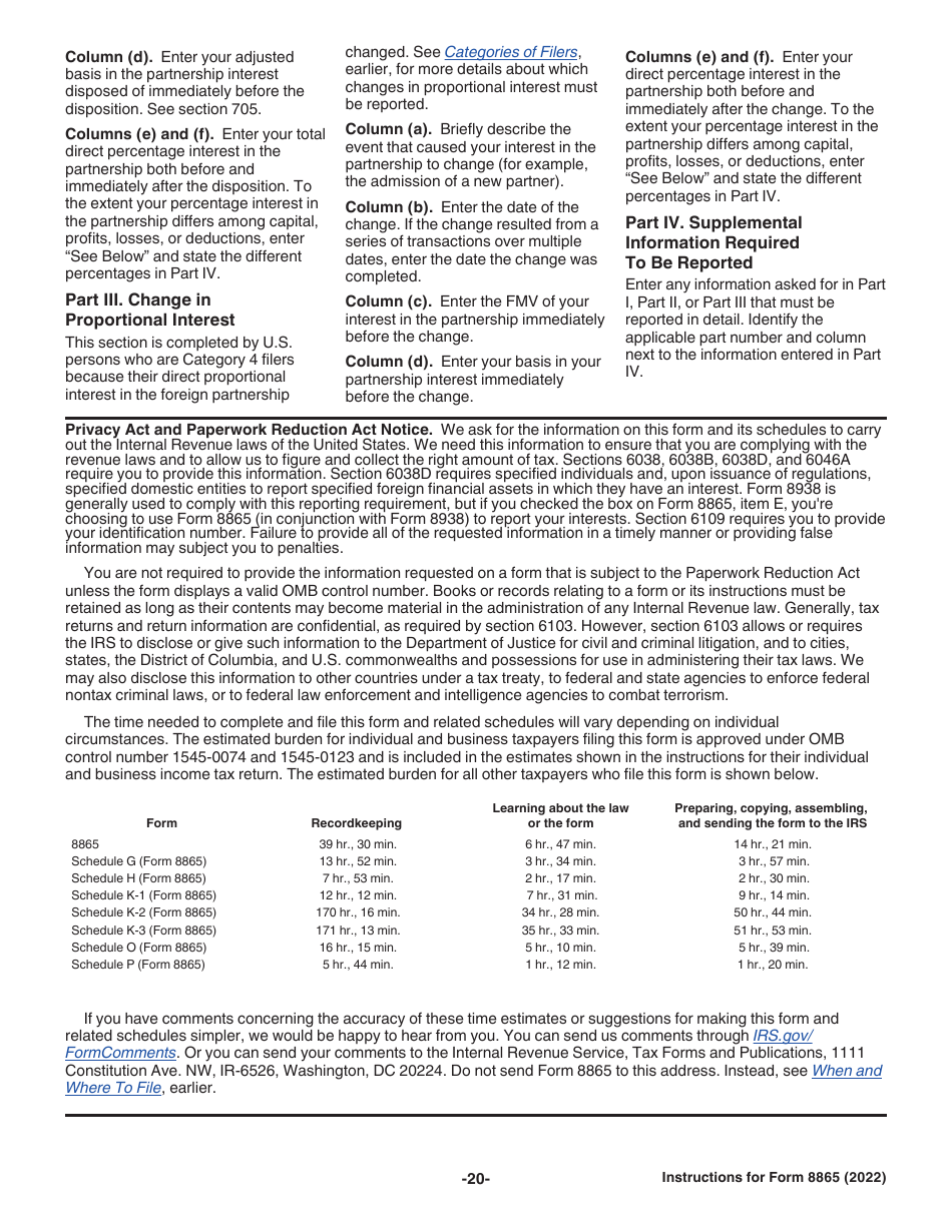Instructions for Form 8865 Return of U.S. Persons With Respect to Certain Foreign Partnerships, Page 20