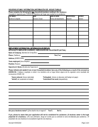 Emergency Rent/Mortgage/Utility Assistance Program Application - Community Development Block Grant Cdbg-Cv - City of Mission, Texas (English/Spanish), Page 2