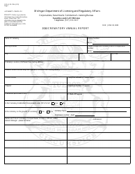 Form CSCL/LCE-102A Crematory Annual Report - Michigan