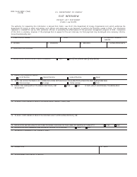 Document preview: DOE Form 3250.1 Exit Interview