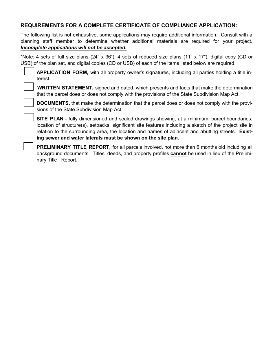 Certificate of Compliance - City of St. Helena, California, Page 3