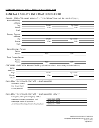 Form DLEP-3900-010 Emergency Response Plan - Ohio, Page 2