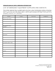 Form DLEP-3900-010 Emergency Response Plan - Ohio, Page 6