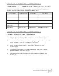 Form DLEP-3900-008 Insect and Rodent Control Plan - Ohio, Page 6