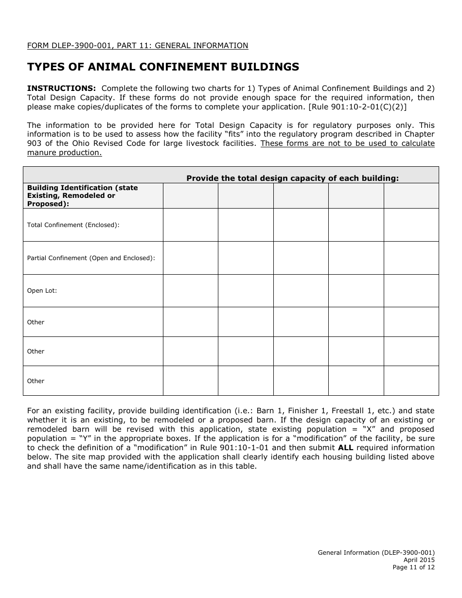 Form DLEP-3900-001 General Information - Ohio, Page 11