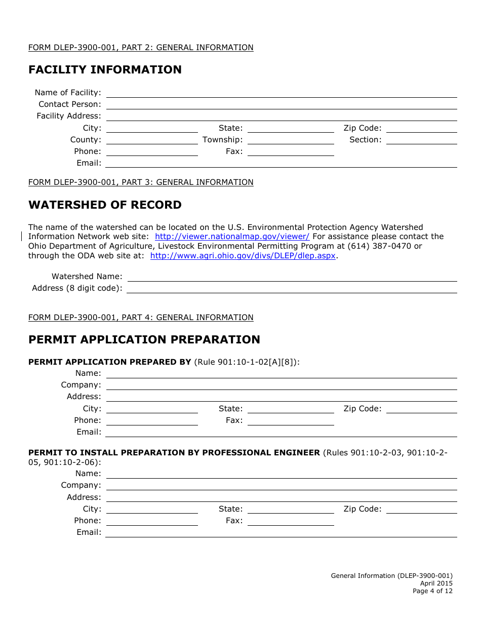 Form DLEP-3900-001 General Information - Ohio, Page 4