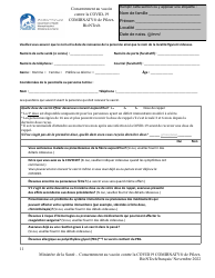 Document preview: Consentement Au Vaccin Contre La Covid-19 Comirnaty De Pfizerbiontech - Nunavut, Canada (French)