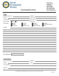 Document preview: Fraud Complaint for Person - West Virginia