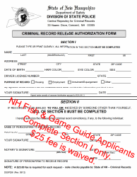 Form BUS16017 Guide&#039;s License Application - New Hampshire, Page 3