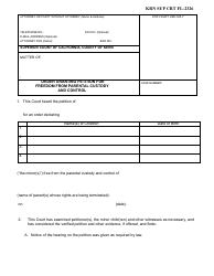 Document preview: Form KRN SUP CRT FL-2326 Order Granting Petition for Freedom From Parental Custody and Control - County of Kern, California