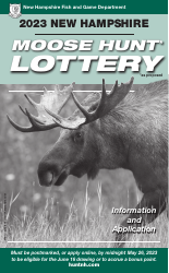 Document preview: Moose Lottery Application - New Hampshire, 2023