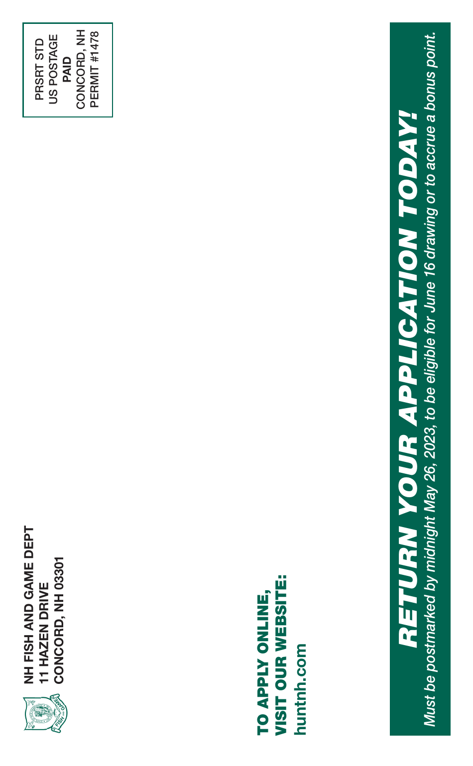 Moose Lottery Application - New Hampshire, Page 8