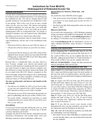 Form MI-2210 Michigan Underpayment of Estimated Income Tax - Michigan, Page 3