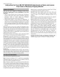 Form MI-4797 Michigan Adjustments of Gains and Losses From Sales of Business Property - Michigan, Page 3