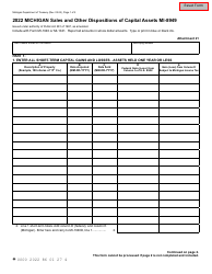 Form MI-8949 Michigan Sales and Other Dispositions of Capital Assets - Michigan