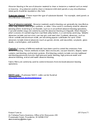 API Form T1 Abrasive Blasting - Rhode Island, Page 2