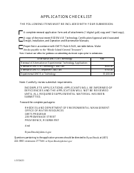 Renewal Form for Alternative/Experimental Technology - Rhode Island, Page 2