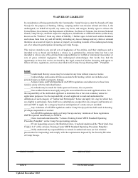 Document preview: Waiver of Liability - Arizona