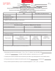 Form DTE1 Complaint Against the Valuation of Real Property - Butler County, Ohio, Page 2