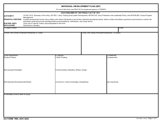 Document preview: DA Form 7906 Individual Development Plan (Idp)