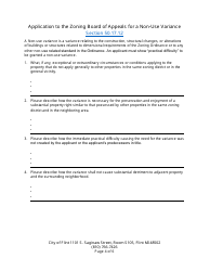 Application for Use Variance, Non-use Variance, or Exception - City of Flint, Michigan, Page 4