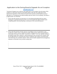 Application for Use Variance, Non-use Variance, or Exception - City of Flint, Michigan, Page 6