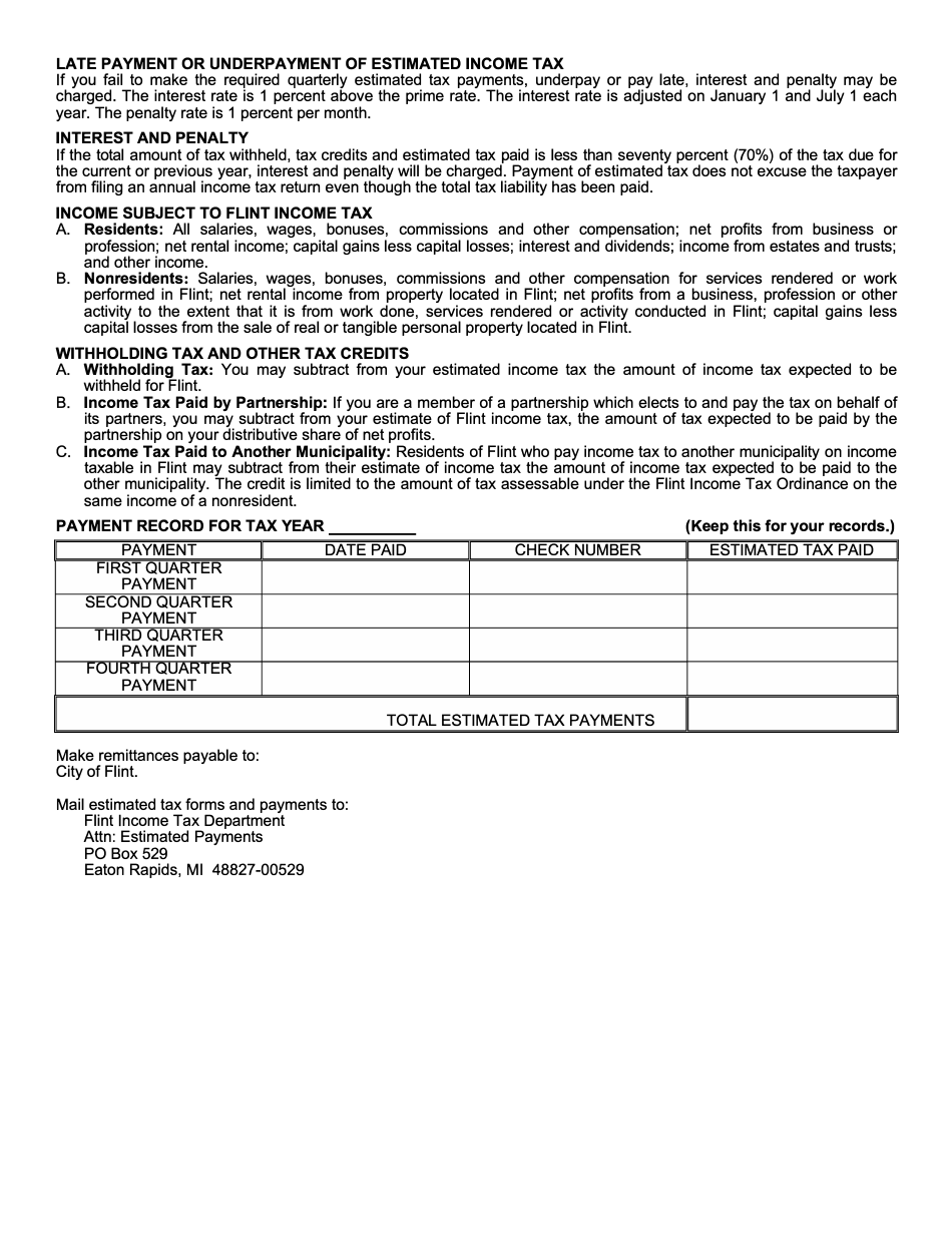 Form F1040ES Download Printable PDF or Fill Online Estimated