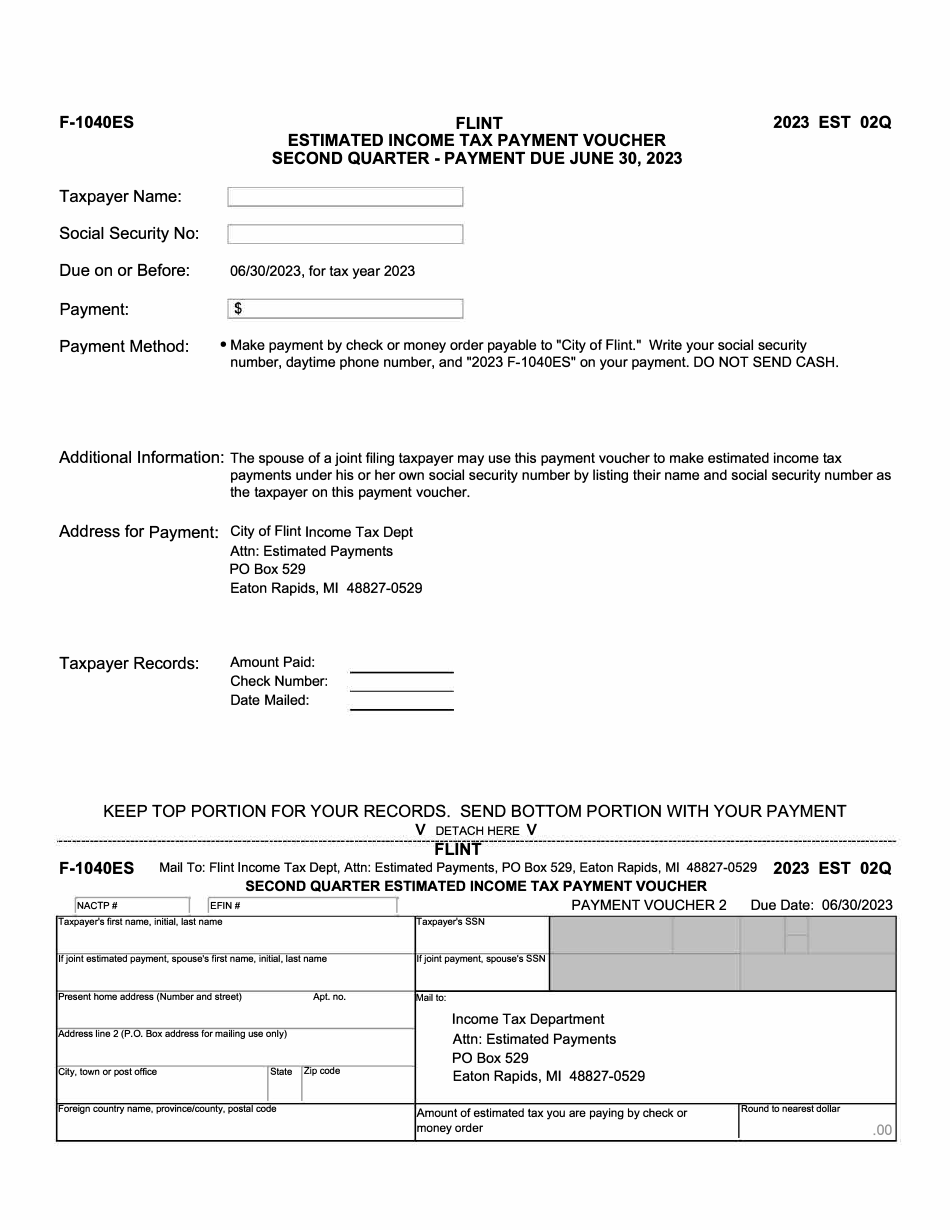 Form F1040ES Download Printable PDF or Fill Online Estimated