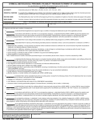Document preview: DA Form 3180-1 Chemical and Biological Personnel Reliability Program Statement of Understanding