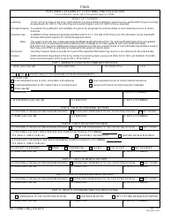 Document preview: DA Form 7708 Personnel Reliability Screening and Evaluation