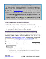 Checklist for Answering a Debt Collection Summons and Complaint - North Dakota, Page 2