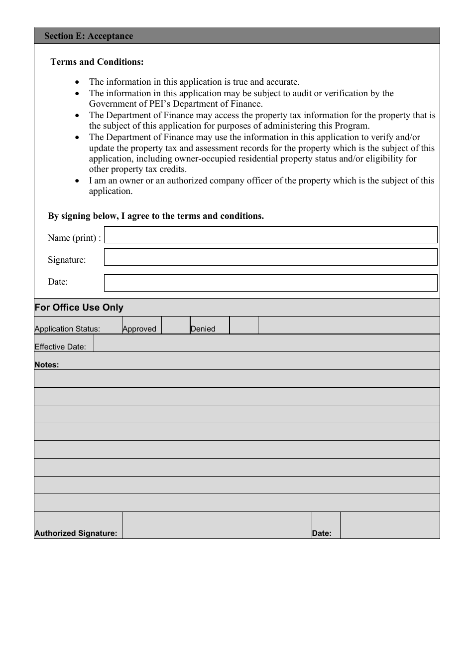 Residential Unit Development Incentive Application - Prince Edward Island, Canada, Page 5