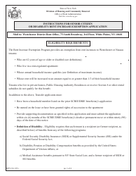 Document preview: Instructions for Form RTP-13A Application for Senior Citizen or Disability Rent Increase Exemption - New York