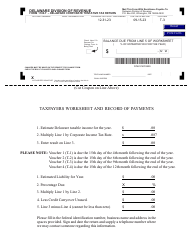 Document preview: Form 1100T-3 Delaware Corporate Tentative Tax Return - Delaware, 2024