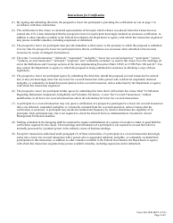 Form AD-1048 Certification Regarding Debarment, Suspension, Ineligibility and Voluntary Exclusion Lower Tier Covered Transactions, Page 2