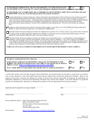 Major Modification Form for Large Construction General Permit - Mississippi, Page 2