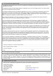 Form SRG1749 Application for a Brazilian Rbac 145 Maintenance Organisation Approval by Caa Approved Part 145 Organisations - United Kingdom, Page 3