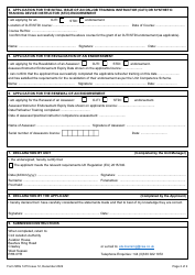 Form SRG1415 Application for the Issue, Revalidation, Renewal of Assessor, Ojti and Stdi Atco Licence Endorsements and Exchange of Ojti for an Stdi Endorsement (UK Regulation (Eu) 2015/340) - United Kingdom, Page 2