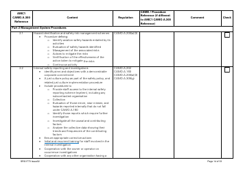 Form SRG1773 Part Camo Continuing Airworthiness Management Exposition Compliance Checklist - United Kingdom, Page 14