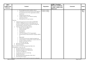 Form SRG1773 Part Camo Continuing Airworthiness Management Exposition Compliance Checklist - United Kingdom, Page 16