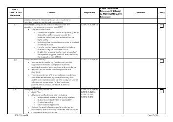 Form SRG1773 Part Camo Continuing Airworthiness Management Exposition Compliance Checklist - United Kingdom, Page 17