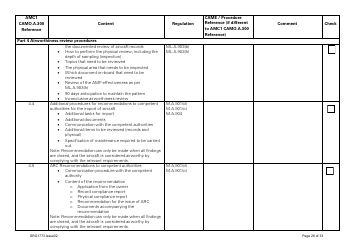 Form SRG1773 Part Camo Continuing Airworthiness Management Exposition Compliance Checklist - United Kingdom, Page 26