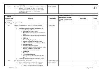 Form SRG1773 Part Camo Continuing Airworthiness Management Exposition Compliance Checklist - United Kingdom, Page 29