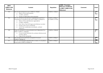 Form SRG1773 Part Camo Continuing Airworthiness Management Exposition Compliance Checklist - United Kingdom, Page 30