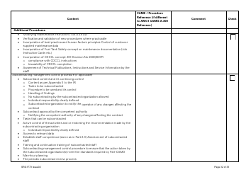 Form SRG1773 Part Camo Continuing Airworthiness Management Exposition Compliance Checklist - United Kingdom, Page 32