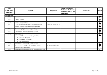 Form SRG1773 Part Camo Continuing Airworthiness Management Exposition Compliance Checklist - United Kingdom, Page 3