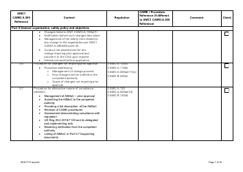 Form SRG1773 Part Camo Continuing Airworthiness Management Exposition Compliance Checklist - United Kingdom, Page 7